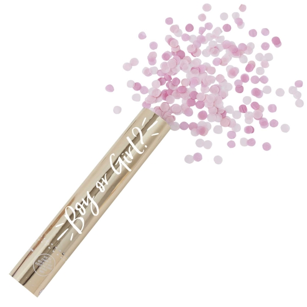 Confetti Canon - Boy or Girl? - Pink